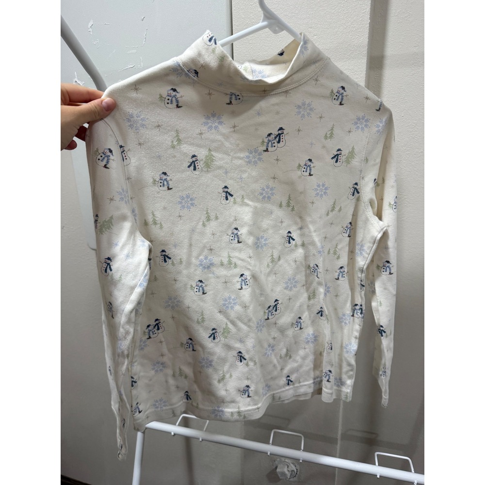 Wintercore Cozycore Christmas Holiday‎ Snowman Turtleneck Size Medium
